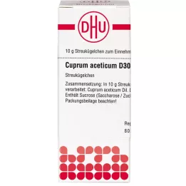 CUPRUM ACETICUM D 30 kroglic, 10 g