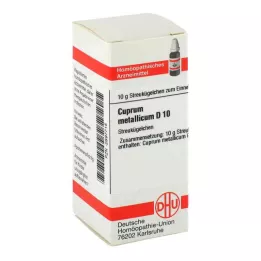 CUPRUM METALLICUM D 10 globul, 10 g
