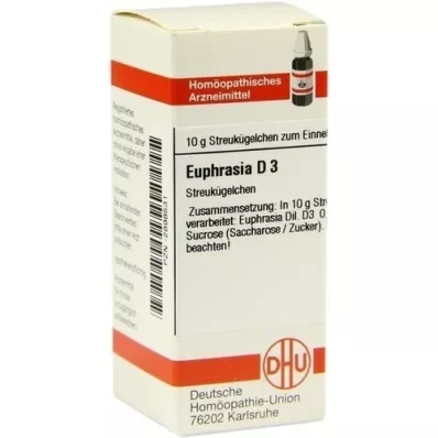 EUPHRASIA D 3 globule, 10 g