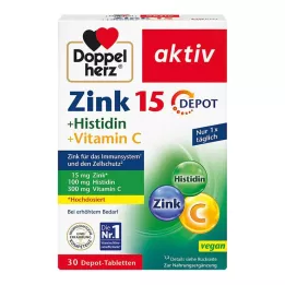 DOPPELHERZ Cink+Histidin Depot Tablete aktivne, 30 kosov