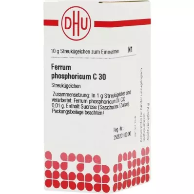 FERRUM PHOSPHORICUM C 30 kroglic, 10 g