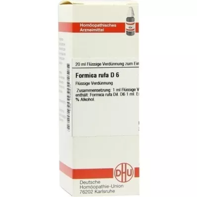 FORMICA RUFA Raztopina D 6, 20 ml