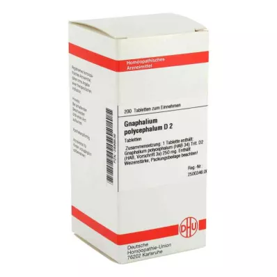 GNAPHALIUM POLYCEPHALUM D 2 tablete, 200 kapsul