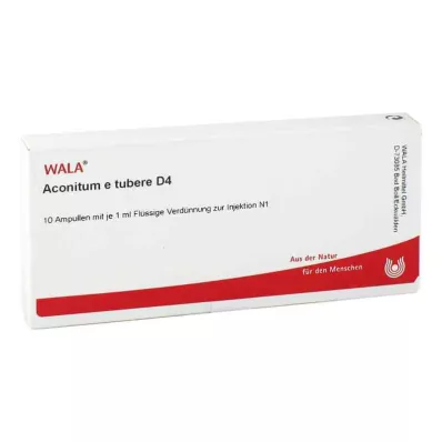 ACONITUM E tubere D 4 ampule, 10X1 ml ACONITUM E tubere D 4 ampule, 10X1 ml