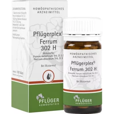 PFLÜGERPLEX Ferrum 302 H tablete, 100 kosov