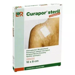 CURAPOR Obloga za rane sterilna prozorna 8x10 cm, 5 kosov