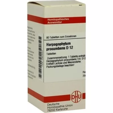 HARPAGOPHYTUM PROCUMBENS D 12 tablet, 80 kapsul