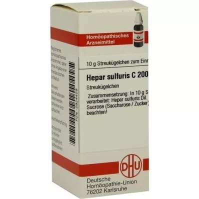 HEPAR SULFURIS C 200 kroglic, 10 g