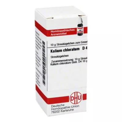 KALIUM CHLORATUM D 4 globule, 10 g KALIUM CHLORATUM D 4 globule, 10 g