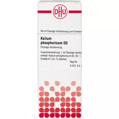 KALIUM PHOSPHORICUM Raztopina D 3, 50 ml