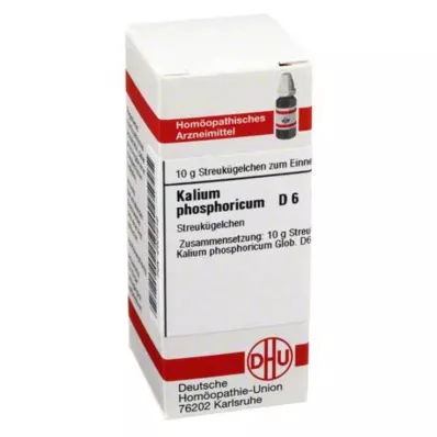 KALIUM PHOSPHORICUM D 6 kroglic, 10 g