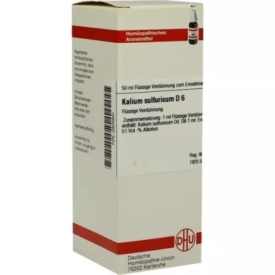 KALIUM SULFURICUM Raztopina D 6, 50 ml