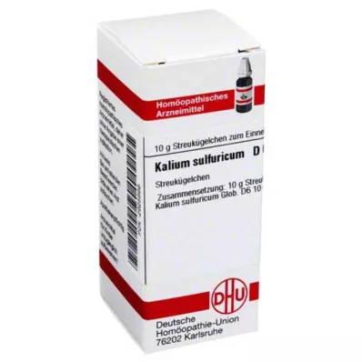 KALIUM SULFURICUM D 6 kroglic, 10 g