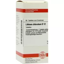 LITHIUM CHLORATUM D 12 tablet, 80 kapsul