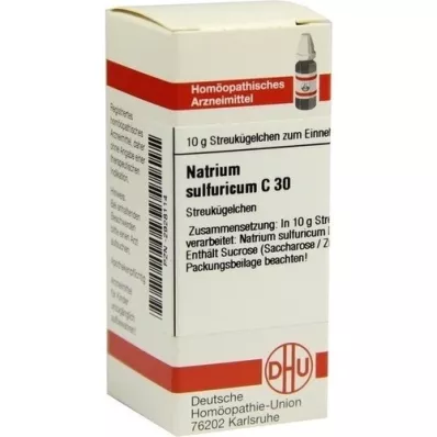 NATRIUM SULFURICUM C 30 kroglic, 10 g