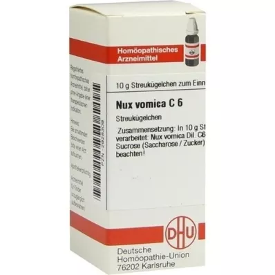 NUX VOMICA C 6 kroglic, 10 g