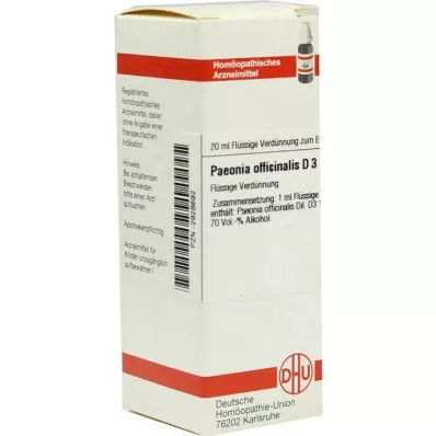 PAEONIA OFFICINALIS Raztopina D 3, 20 ml