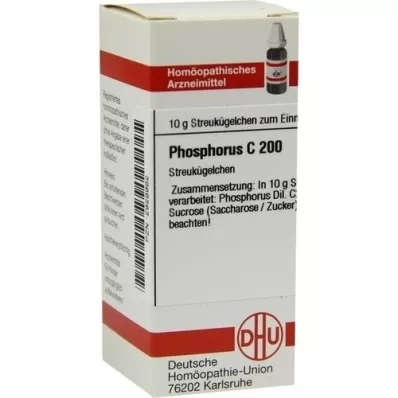 PHOSPHORUS C 200 kroglic, 10 g