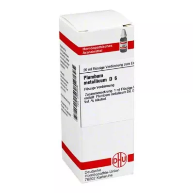 PLUMBUM METALLICUM Raztopina D 6, 20 ml