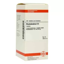 RHODODENDRON D 6 tablete, 200 kapsul