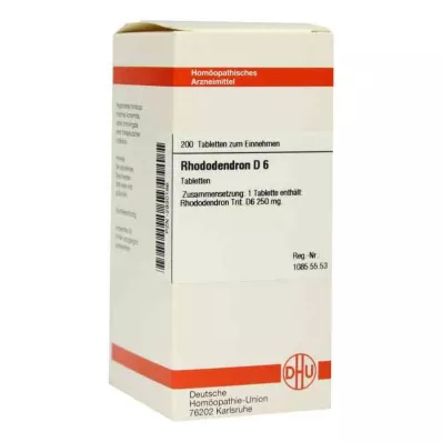 RHODODENDRON D 6 tablete, 200 kapsul