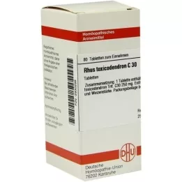 RHUS TOXICODENDRON C 30 tablet, 80 kosov