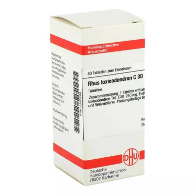 RHUS TOXICODENDRON C 30 tablet, 80 kosov RHUS TOXICODENDRON C 30 tablet, 80 kosov