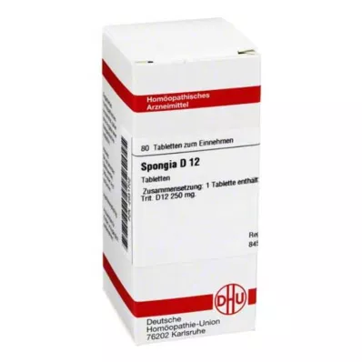 SPONGIA D 12 tablet, 80 kapsul