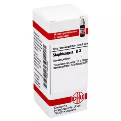 STAPHISAGRIA D 3 globule, 10 g STAPHISAGRIA D 3 globule, 10 g