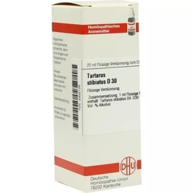 TARTARUS STIBIATUS D 30 razredčitev, 20 ml