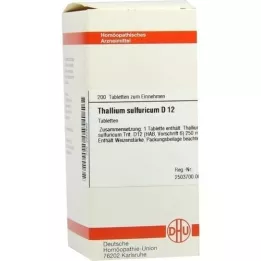 THALLIUM SULFURICUM D 12 tablet, 200 kapsul