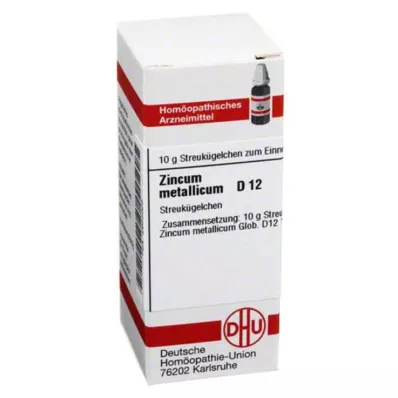 ZINCUM METALLICUM D 12 kroglic, 10 g