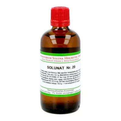 SOLUNAT št. 20 kapljic, 100 ml SOLUNAT št. 20 kapljic, 100 ml
