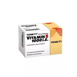 VITAGUTT Vitamin E 1000 mehke kapsule, 60 kosov