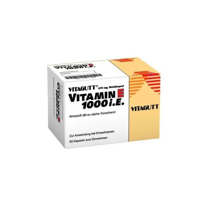 VITAGUTT Vitamin E 1000 mehke kapsule, 60 kosov