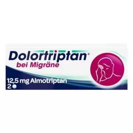 DOLORTRIPTAN za migreno Filmsko obložene tablete, 2 kosa