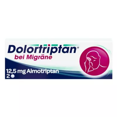 DOLORTRIPTAN za migreno Filmsko obložene tablete, 2 kosa