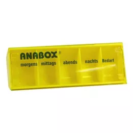 ANABOX Dnevna škatla rumena, 1 kos