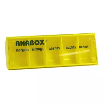 ANABOX Dnevna škatla rumena, 1 kos