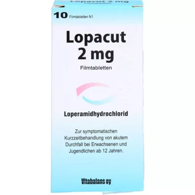 LOPACUT 2 mg filmsko obložene tablete, 10 kosov