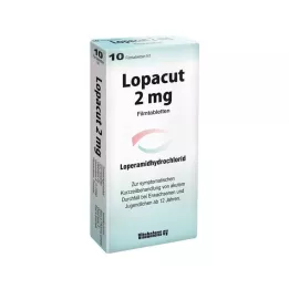 LOPACUT 2 mg filmsko obložene tablete, 10 kosov