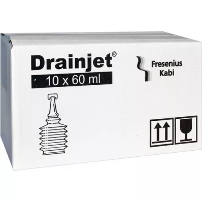 FREKA DRAINJET Fiziološka raztopina 0,9 % ISO, 10X60 ml