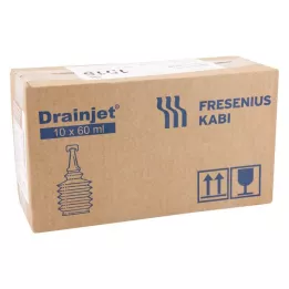 FREKA DRAINJET Fiziološka raztopina 0,9 % ISO, 10X60 ml