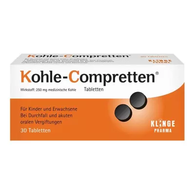 KOHLE Tablete Compretten, 30 kosov KOHLE Tablete Compretten, 30 kosov