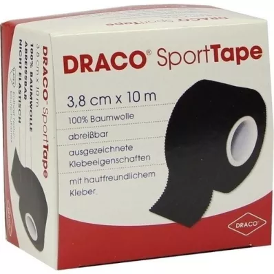 DRACO TAPEVERBAND 3,8 cmx10 m črna, 1 kos