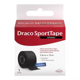 DRACO TAPEVERBAND 3,8 cmx10 m črna, 1 kos