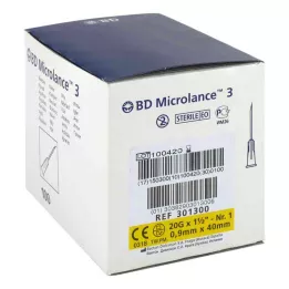 BD MICROLANCE Kanile 20 G 1 1/2 0,9x40 mm, 100 kosov