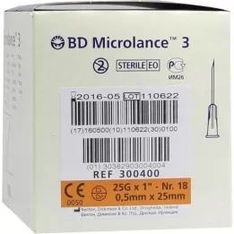 BD MICROLANCE Kanile 25 G 1 0,5x25 mm, 100 kosov