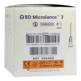 BD MICROLANCE Kanile 25 G 1 0,5x25 mm, 100 kosov
