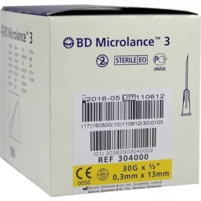 BD MICROLANCE Kanile 30 G 1/2 0,29x13 mm, 100 kosov